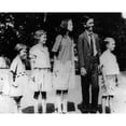 thumbnail image 1 of President Lyndon Johnson In An Old Family Photo With His Siblings. L-R Lucia History (36 x 24), 1 of 2