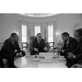thumbnail image 1 of President Lyndon Johnson Meets With Civil Rights Leaders In The Second Month Of His Presidency. L-R Martin Luther King, 1 of 2