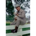 thumbnail image 1 of President Lyndon Johnson Posing With Yuki At The Lbj Ranch History (24 x 36), 1 of 1