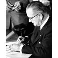 thumbnail image 1 of President Lyndon Johnson Signing The 1964 Civil Rights Bill. July 2 History (24 x 36), 1 of 2
