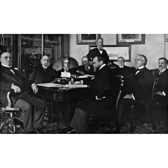 President Mckinley And His Cabinet History (36 x 24)