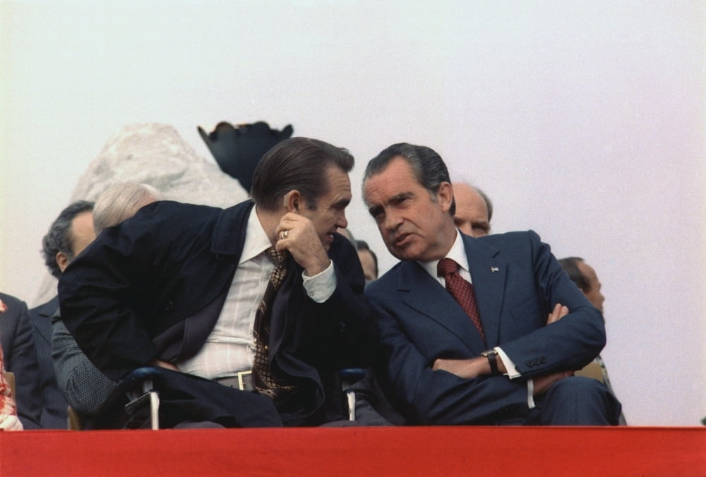 President Nixon And Gov. George Wallace At A 'Honor America Day' Celebration In Huntsville Alabama On Feb. 2 1974.