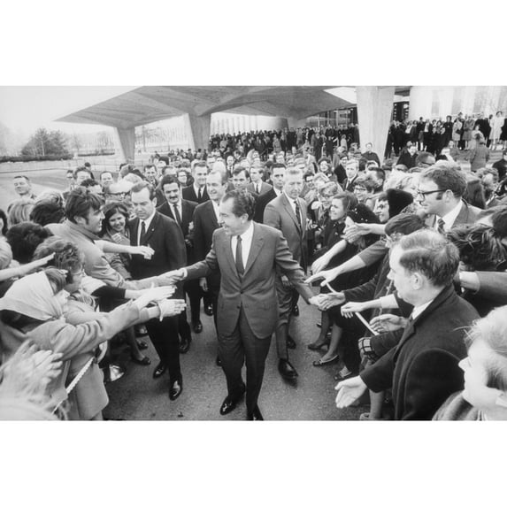 President Nixon Shaking Hands With Cia Employees After Speaking At The Cia Headquarters. March 7 1969. History