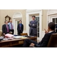 thumbnail image 1 of President Obama Talking With His Financial Advisors During The Partisan Budget Fight. L To R Gene Sperling Phil Schiliro, 1 of 2
