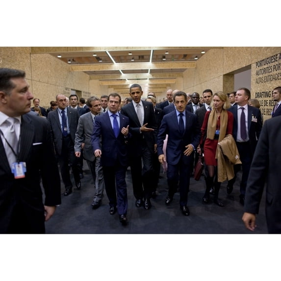 President Obama Walks Russian President Medvedev And French President Sarkozy At The Nato Summit In Lisbon. Nov. 20