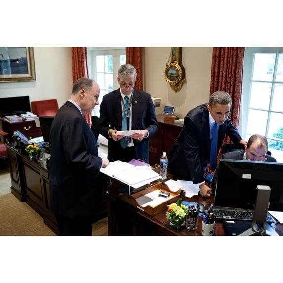 President Obama Works On A Speech About The Middle East With National Security Staff. May 19 History