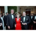 thumbnail image 1 of President Reagan And Nancy Reagan With Rock Hudson At State Dinner For President De La Madrid Of Mexico. May 15 1984., 1 of 1