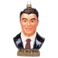 thumbnail image 1 of President Reagan Bust Polish Glass Christmas Ornament Republican GOP Decoration, 1 of 4
