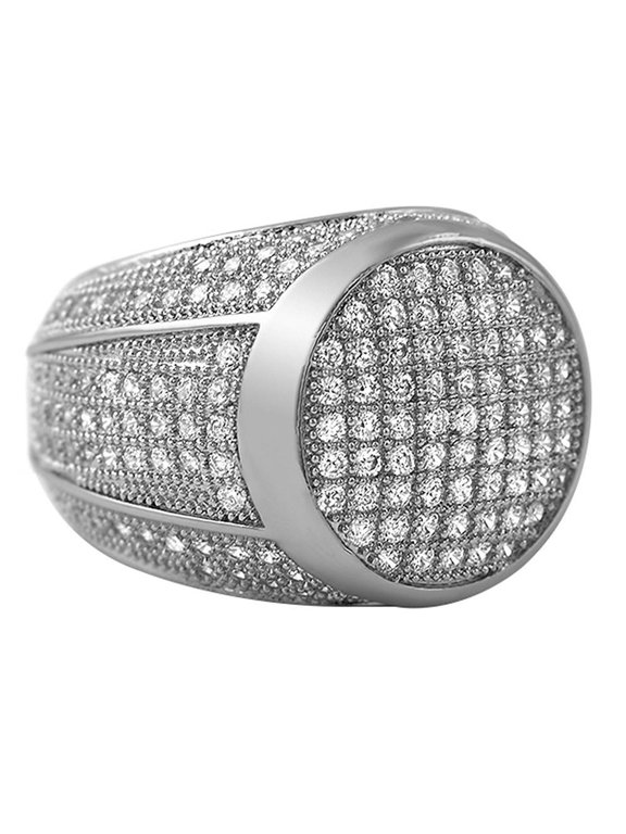 President Rhodium CZ Bling Bling Ring