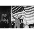 thumbnail image 1 of President Richard Nixon Making His Signature 'V' Gesture At National Association Of Realtors Convention In Washington, 1 of 2