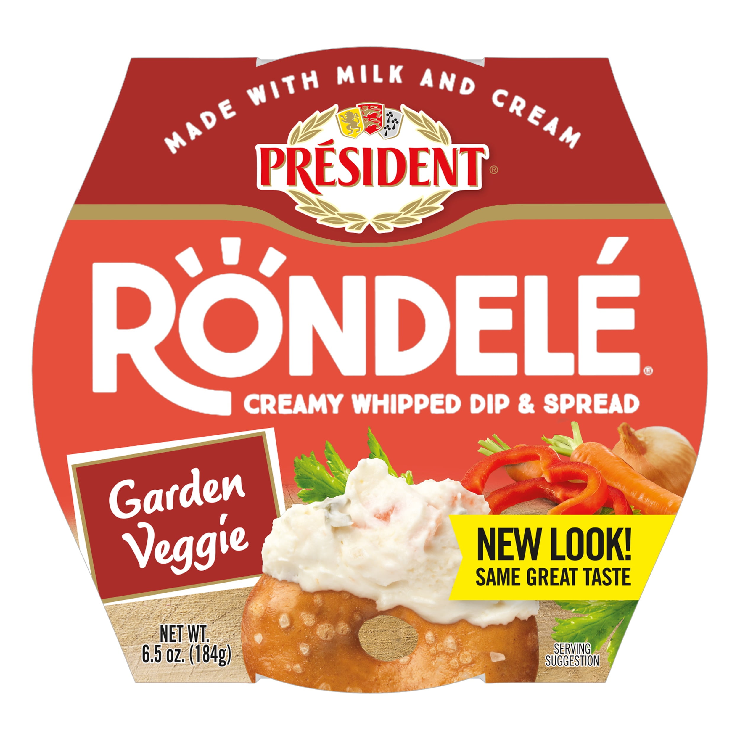 President Rondele Garden Vegetable Gourmet Cheese Spread, 6.5 oz