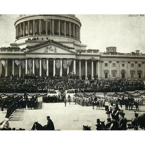 President Roosevelt Inauguration 1905 - Style A - 20x30 Inch Glossy Laminated Poster - Stunning Detail and Bold Colors