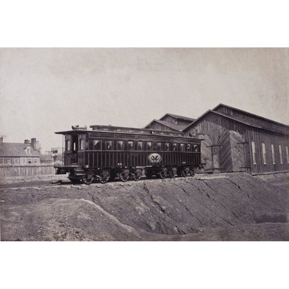 President'S Rail Car At The Alexandria Station History (24 x 18)