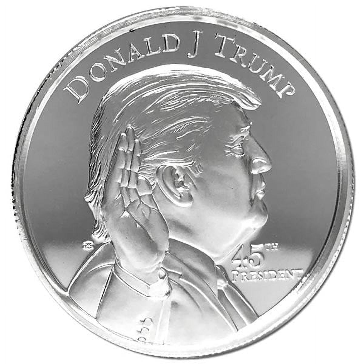 MONEY METALS MINT President Trump - 2 Oz Ultra High Relief Pure Silver Round