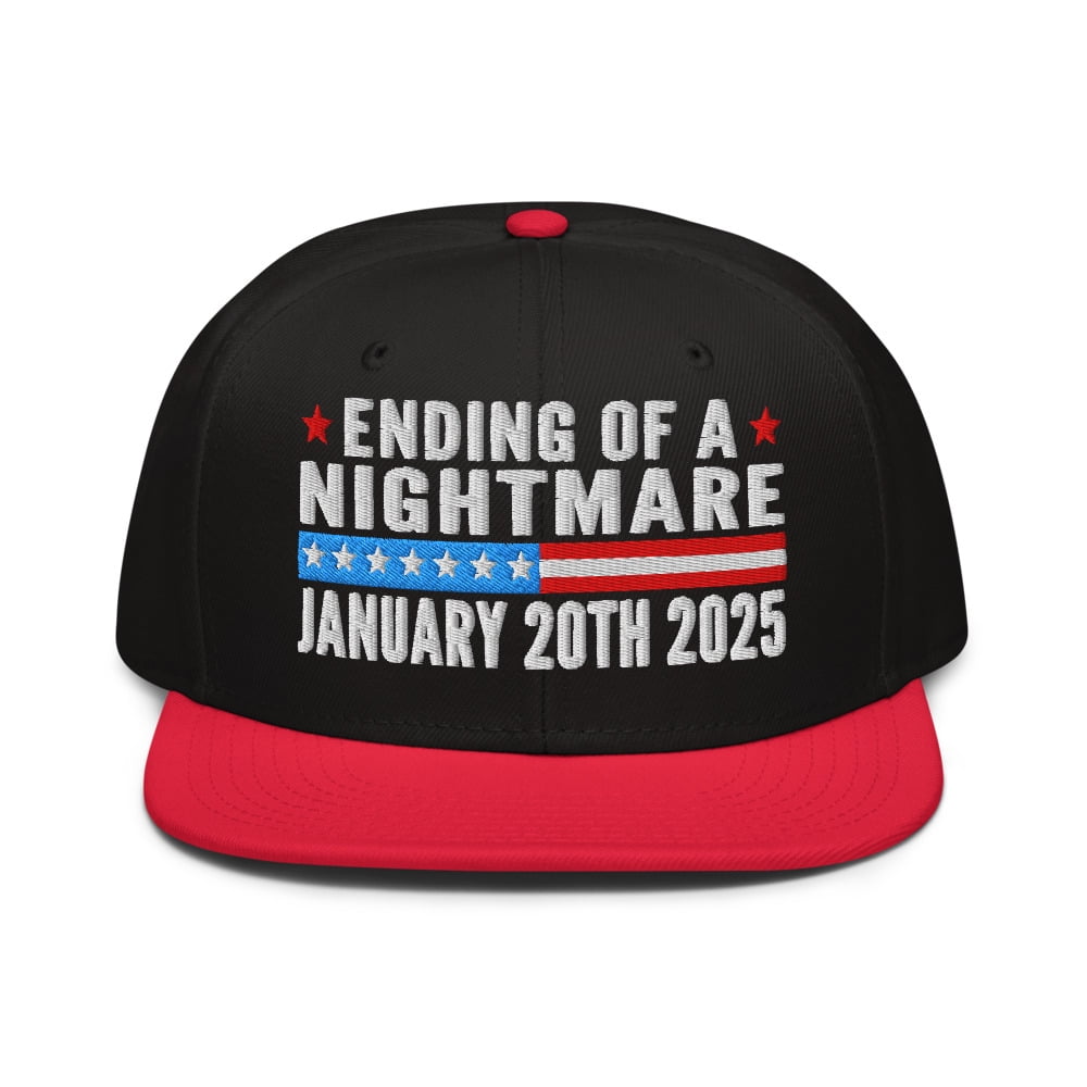 President Trump 2025 Inauguration Day Embroidered Snapback Hat, Ending