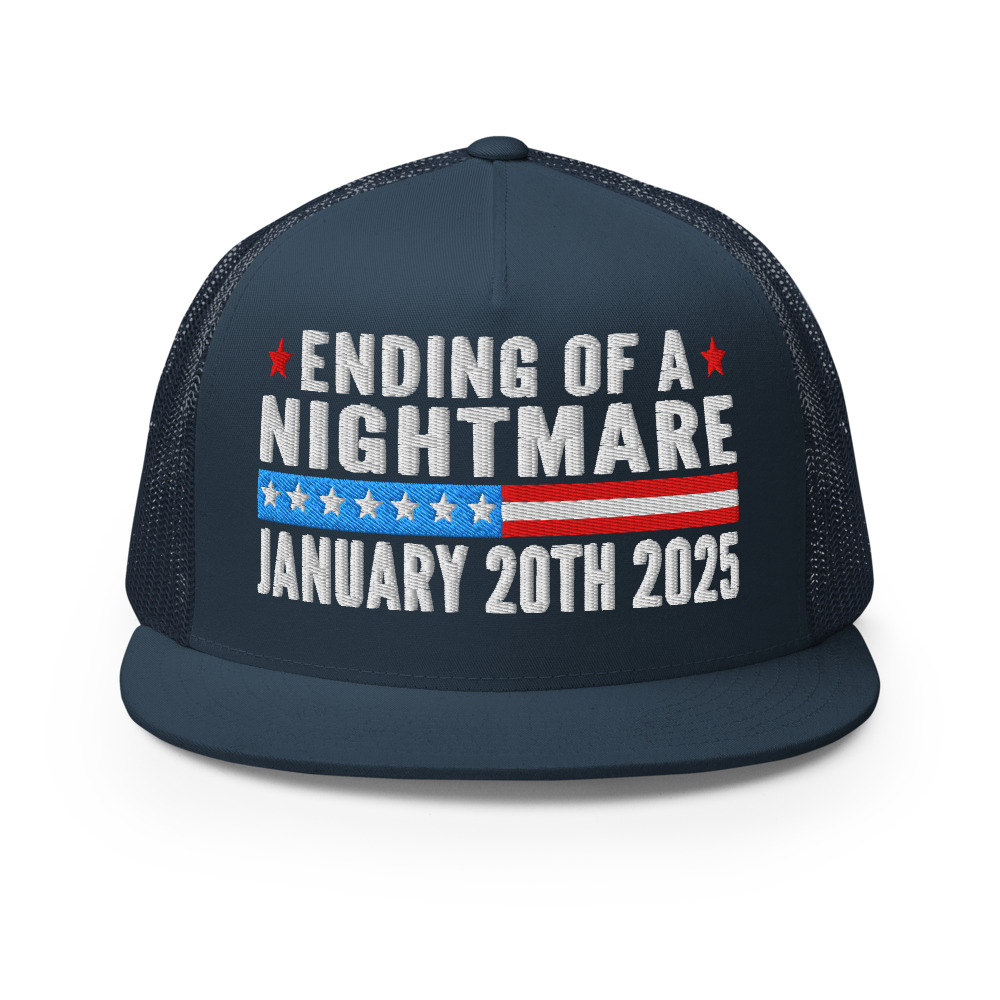 President Trump 2025 Inauguration Day Embroidered Trucker Cap, Ending