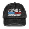 President Trump 2025 Inauguration Day Embroidered Vintage Cap, Ending