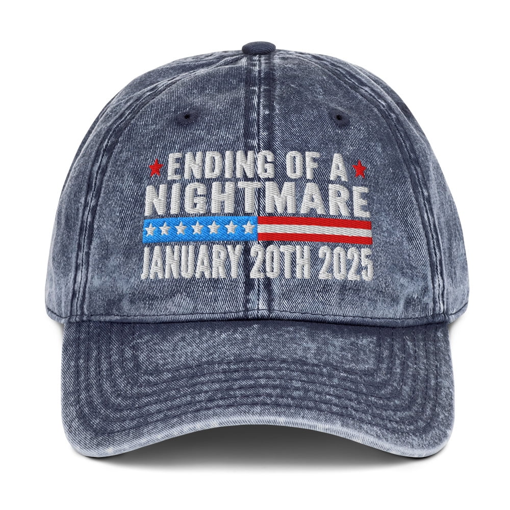 President Trump 2025 Inauguration Day Embroidered Vintage Cap, Ending