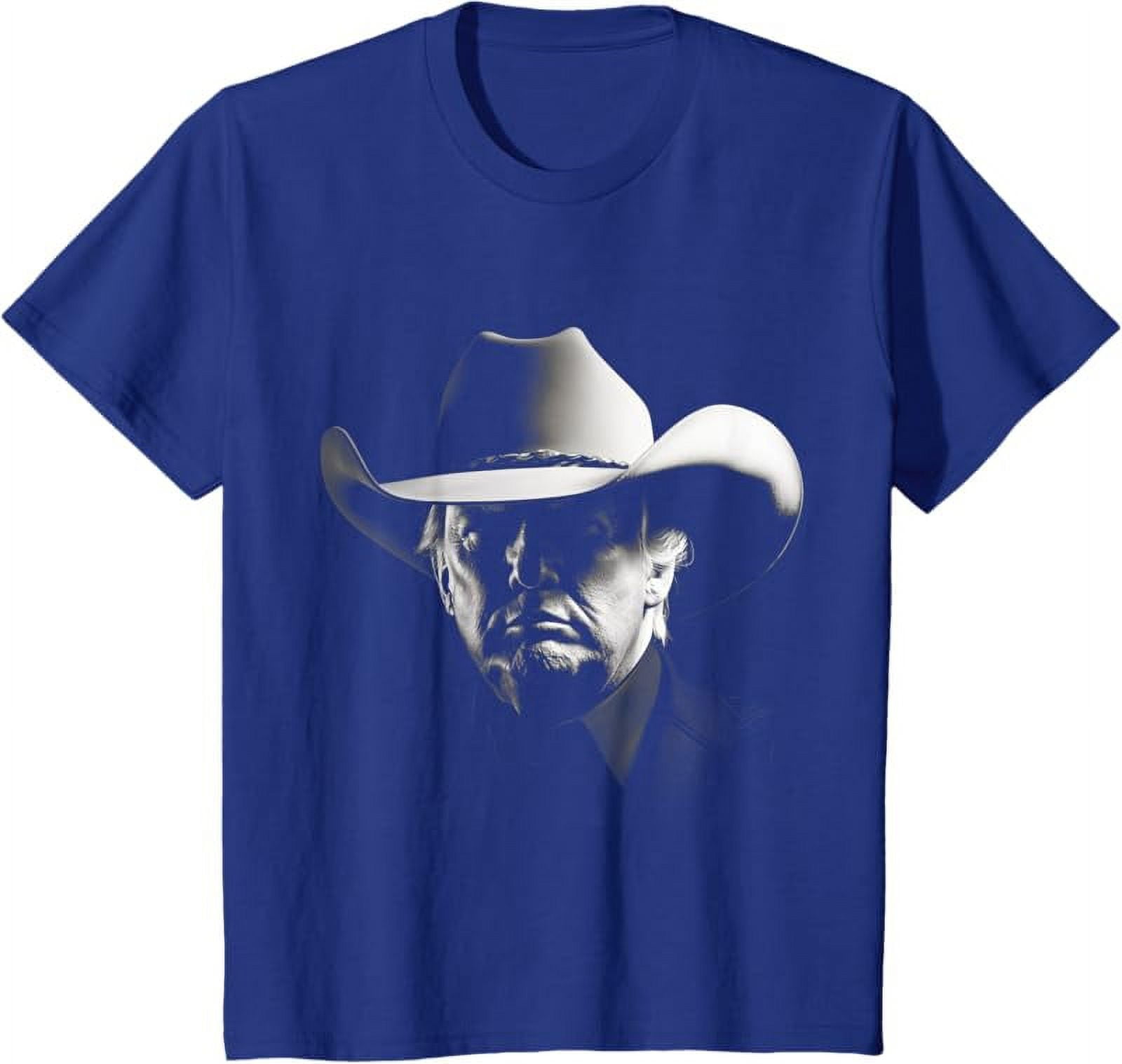 President Trump Head Cowboy USA 2024 Vote Election US MAGA TShirt