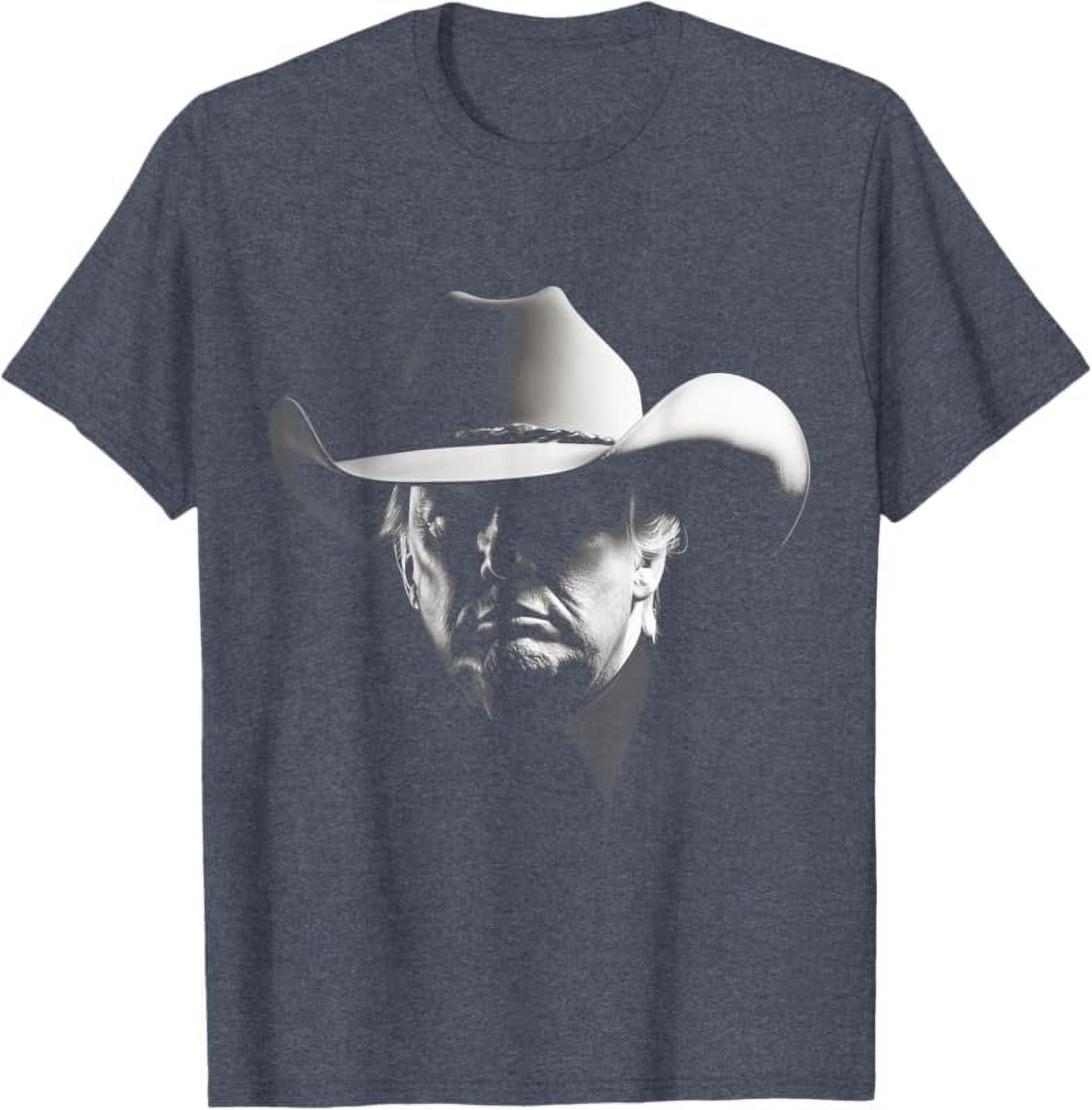President Trump Head Cowboy USA 2024 Vote Election US MAGA TShirt