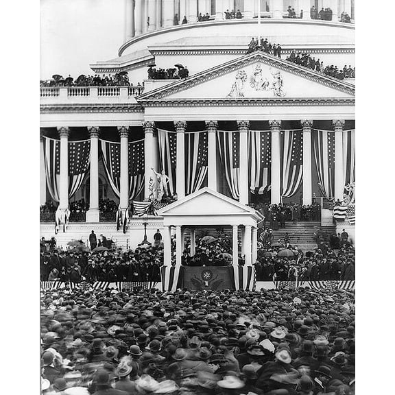 President William McKinley 1901 Inauguration - Style A - 20x30 Inch Laminated Poster - Stunning Detail and Bold Colors