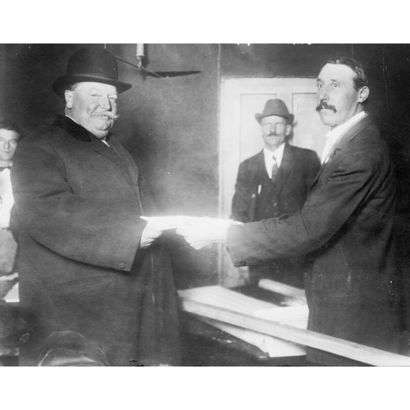President William Taft (1857-1930) Voting In 1912 History (36 x 24)