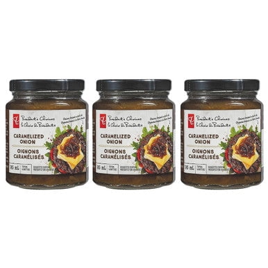 President's Choice Caramelized Onion Topping, 245ml/8.5 fl.oz, (Pack of 3)