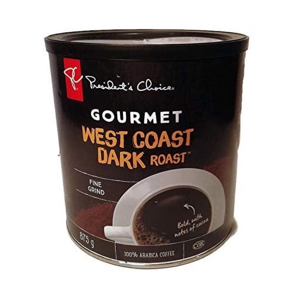 President's Choice Dark Roast West Coast Gourmet Arabica Coffee, 875g/30.9 oz
