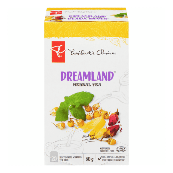 President's Choice Dreamland Herbal Tea, 20ct, 40g/1.4 oz. Box