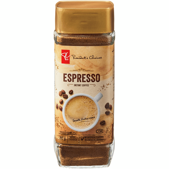 President's Choice Espresso Instant Coffee, 80g/2.8 oz. Jar