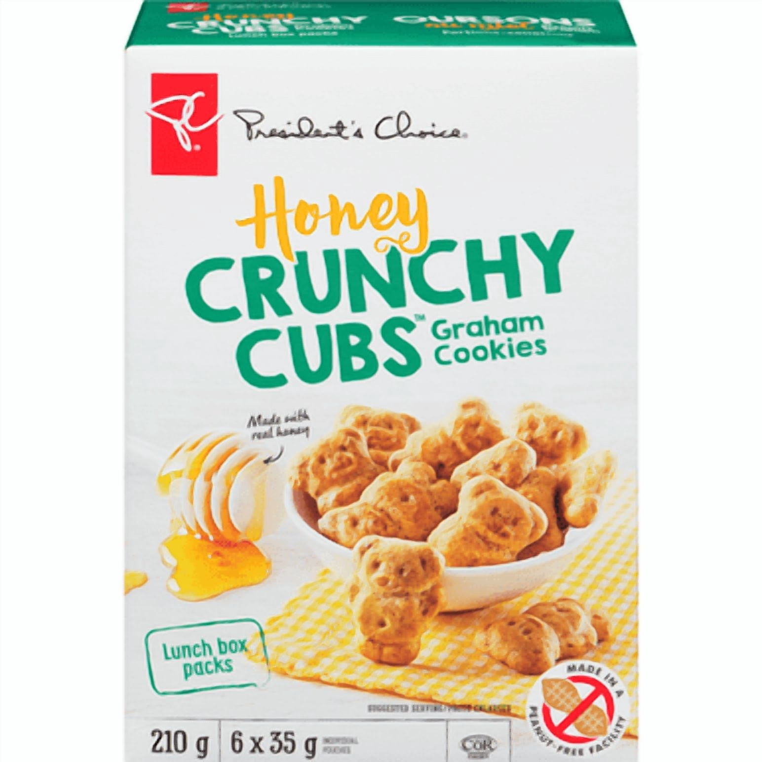 President's Choice Honey Crunchy Cubs Graham Cookies Lunch Box