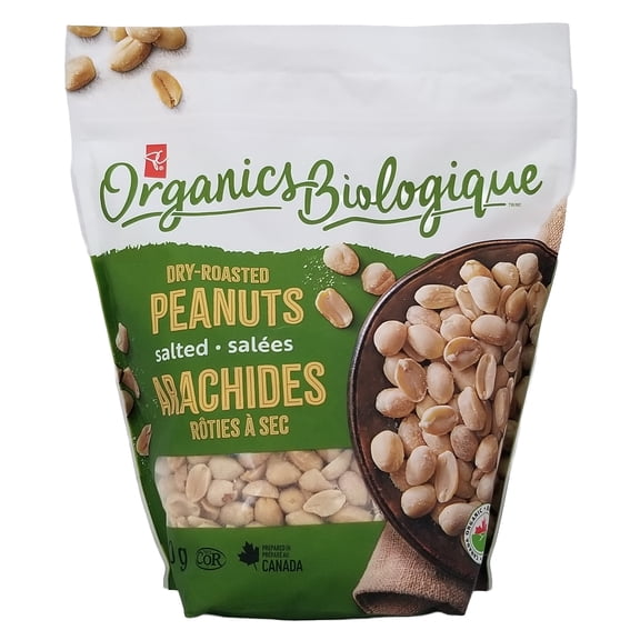 President's Choice Organic Dry-Roasted Salted Peanuts 700g (1.5 lb)