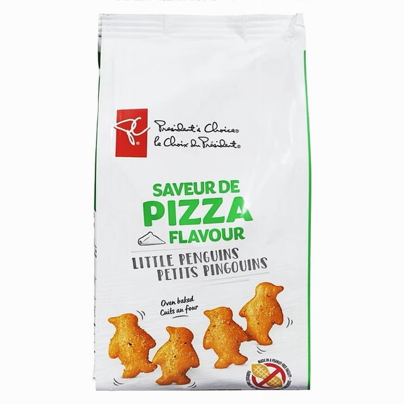 President's Choice Pizza Flavor Little Penguins Crackers - 180g Fun Snack