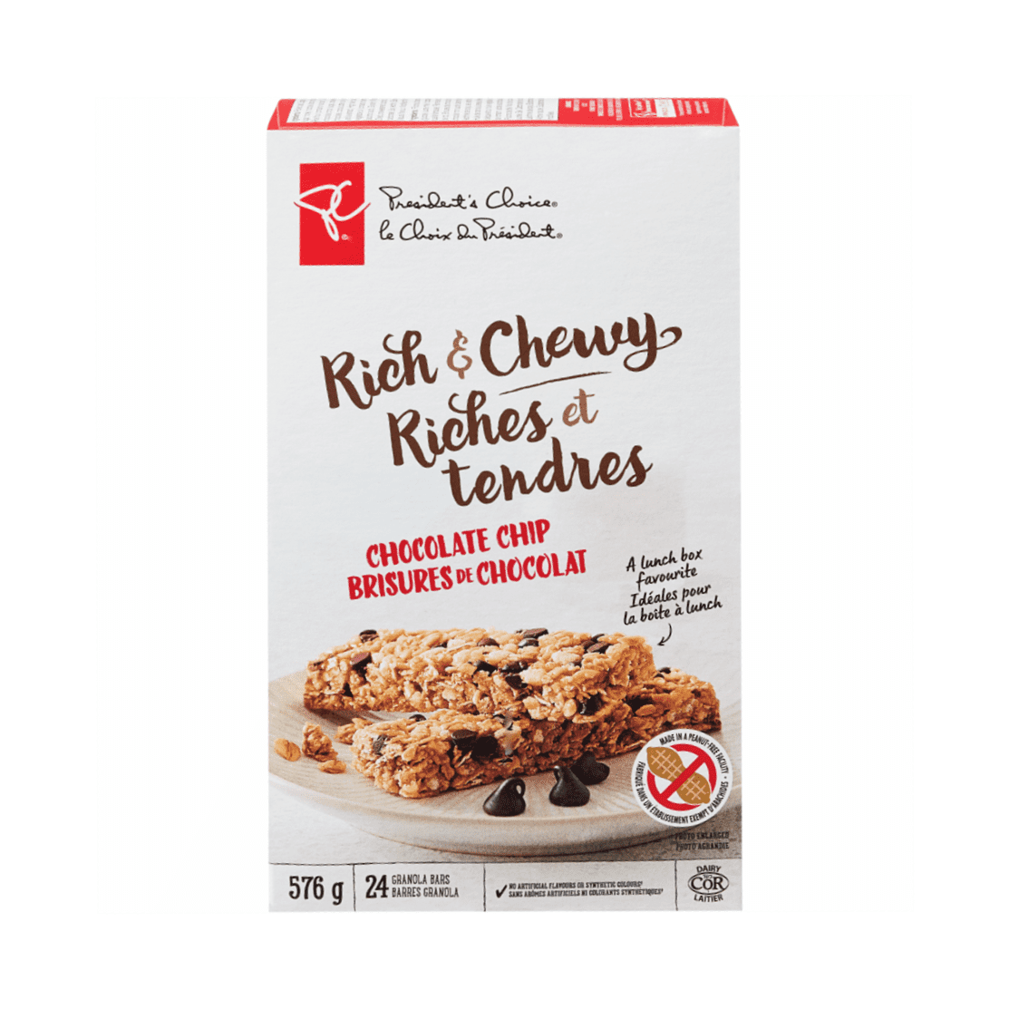 President's Choice Rich & Chewy Chocolate Chip Granola Bars, 24 count