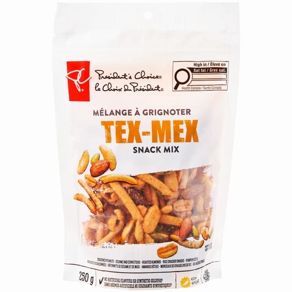 President's Choice Tex Mex Mix Savory Party Snack 250g (8.8 oz)