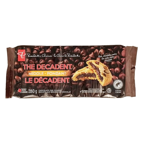 President's Choice The Decadent Chocolate Chip Cookie Middle 280g (9.8 oz) | PC Cookies
