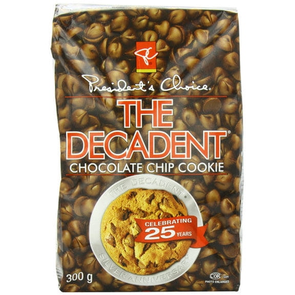 President's Choice the Decadent Chocolate Cookie, Chip, 300g {Canadian}