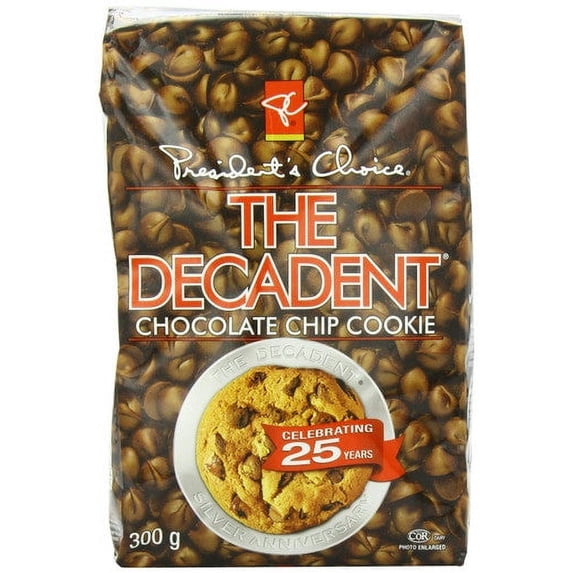 President's Choice the Decadent Chocolate Cookie, Chip, 300g {Canadian}