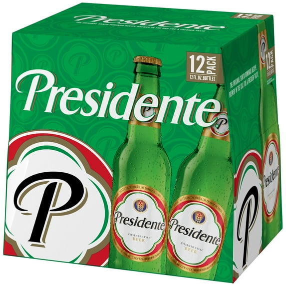 Presidente Pilsener Style Beer, 12 pack 12 fl. oz. Bottles, 5% ABV