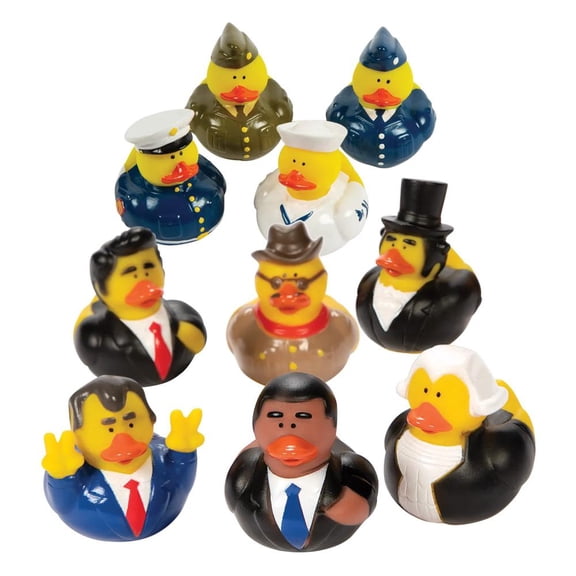 Presidential & Armed Forces Rubber Duck Assortment - 24 Pc.