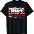 Presidential Debate 2024 Trump Biden Poll Pro Republican Men TShirt