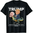 Presidential Debates 2024 Trump Riding Dinosaur F Joe Biden TShirt