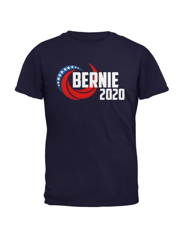 Presidential Election 2020 Bernie Sanders Swoosh Mens T Shirt Navy LG