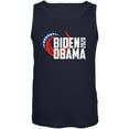 thumbnail image 1 of Presidential Election 2020 Biden Obama Swoosh Mens Tank Top Navy SM, 1 of 1