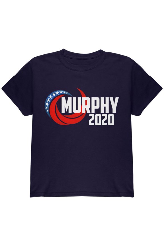 Presidential Election 2020 Chris Murphy Swoosh Youth T Shirt Navy YXL