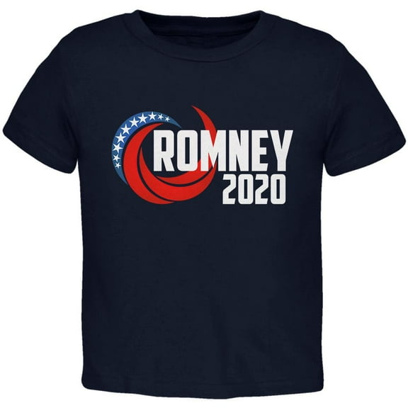 Presidential Election 2020 Mitt Romney Swoosh Toddler T Shirt Navy 2T