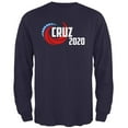 thumbnail image 1 of Presidential Election 2020 Ted Cruz Swoosh Mens Long Sleeve T Shirt Navy 2XL, 1 of 1