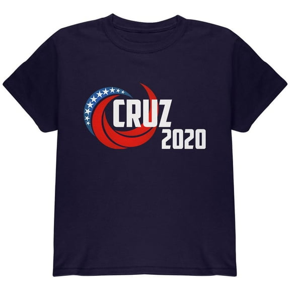 Presidential Election 2020 Ted Cruz Swoosh Youth T Shirt Navy Youth X-SM