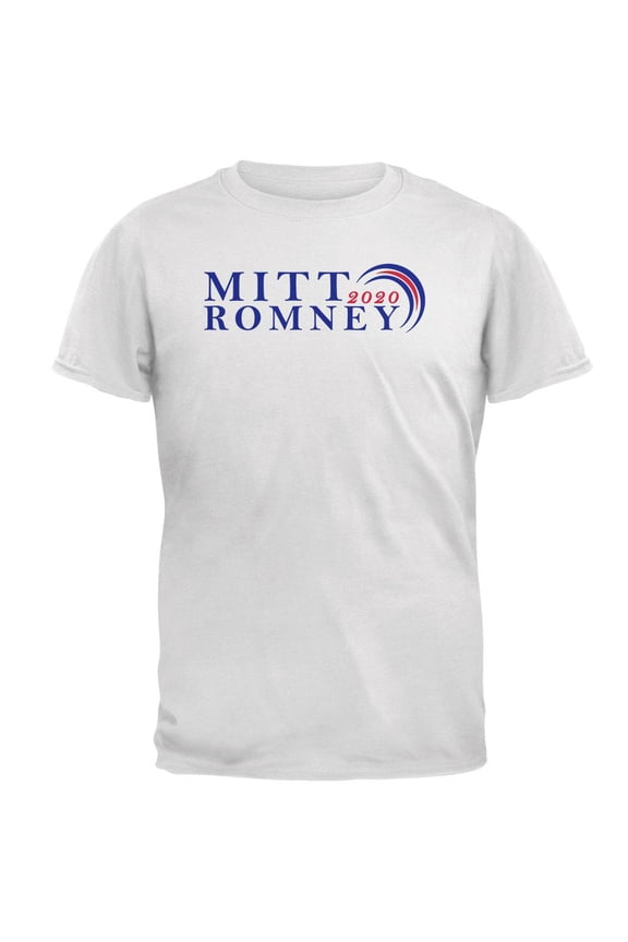 Presidential Election Mitt Romney 2020 Half Circle Mens T Shirt White LG