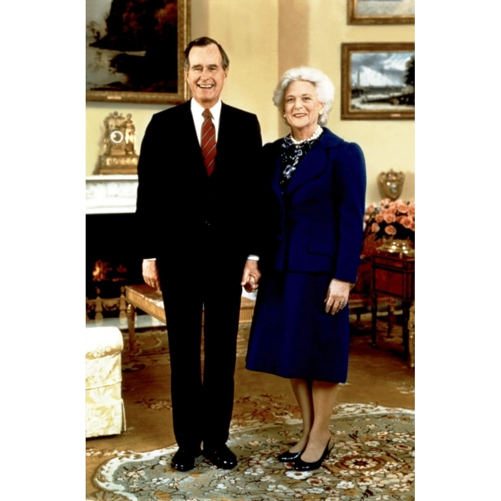 Presidential Portrait Of George Bush And First Lady Barbara Bush History (18 x 24) - Walmart Business Supplies Presidential Portrait Of George Bush And First Lady Barbara Bush History (18 x 24) - Walmart Business Supplies